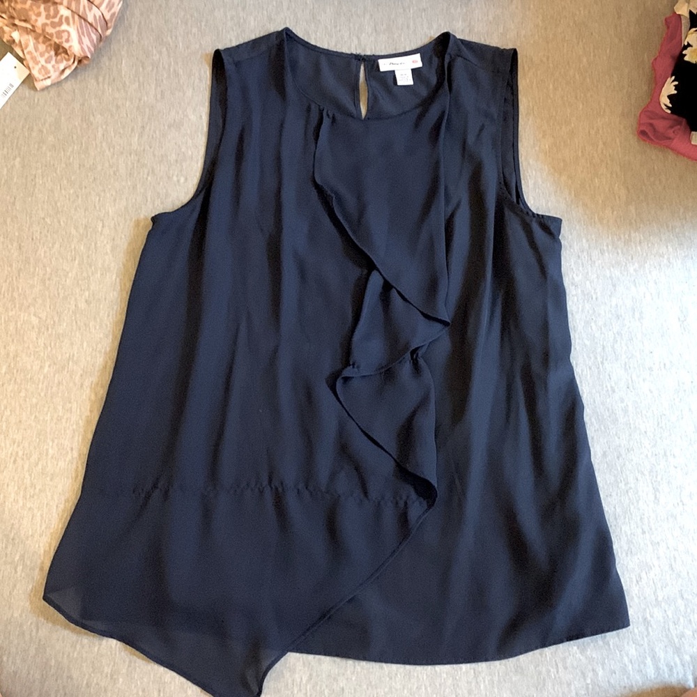 Target Navy Blue Sleeveless Tank Top Blouse Women
